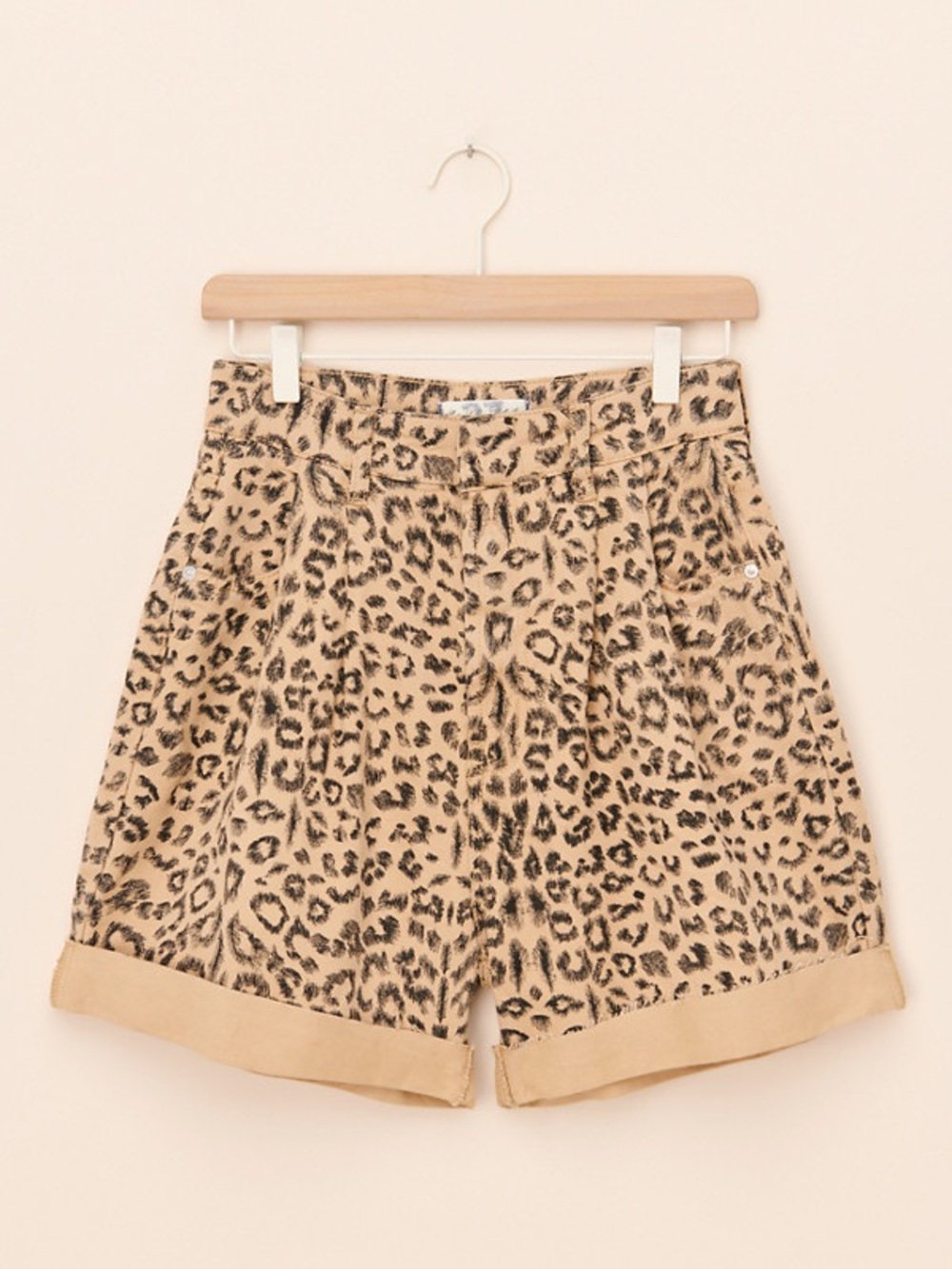 Nwot We The Free dogtown Leopard-Print High Waist Shorts - sz 24